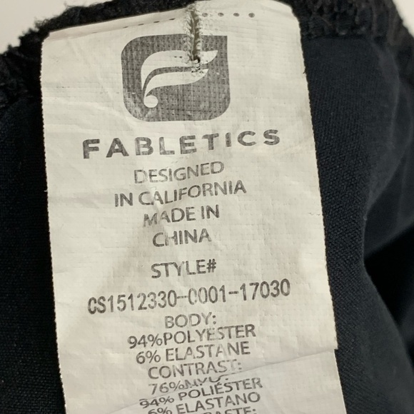 Fabletics track cargo pants joggers small mesh knee panels elastic waist - Picture 5 of 5